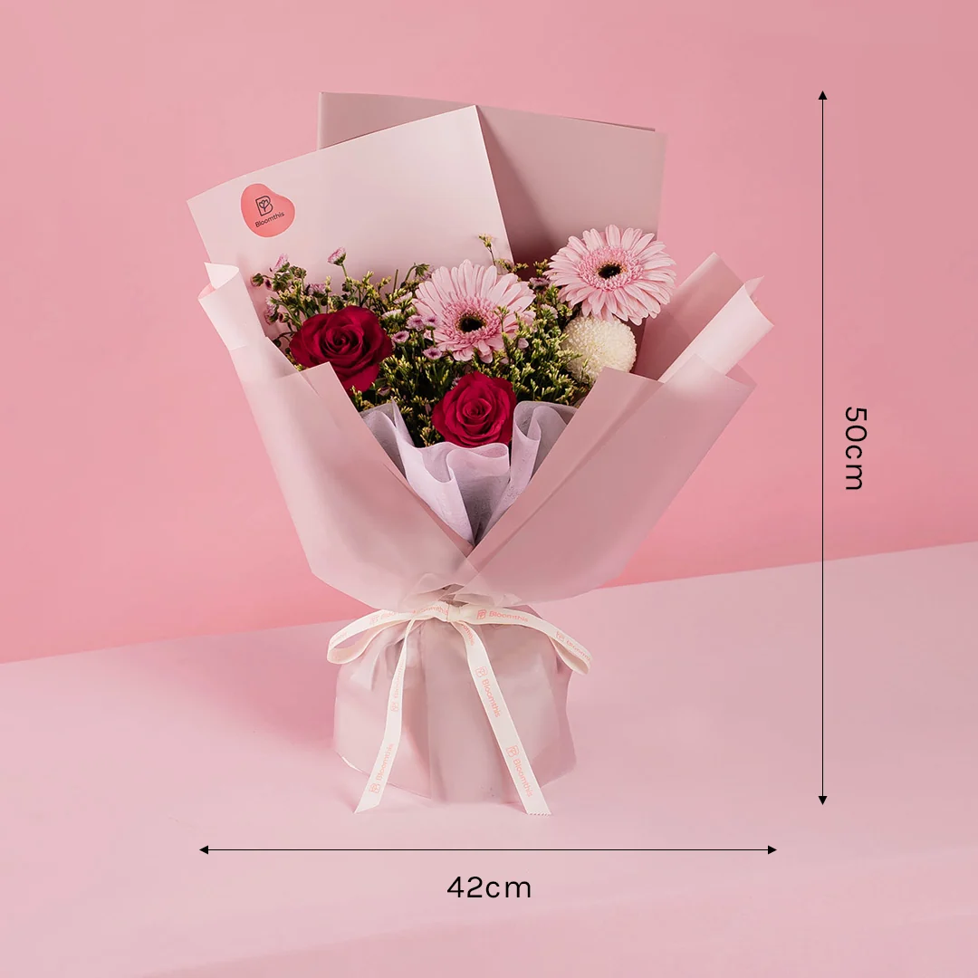 Amelia Gerbera & Rose Bouquet - Image 3