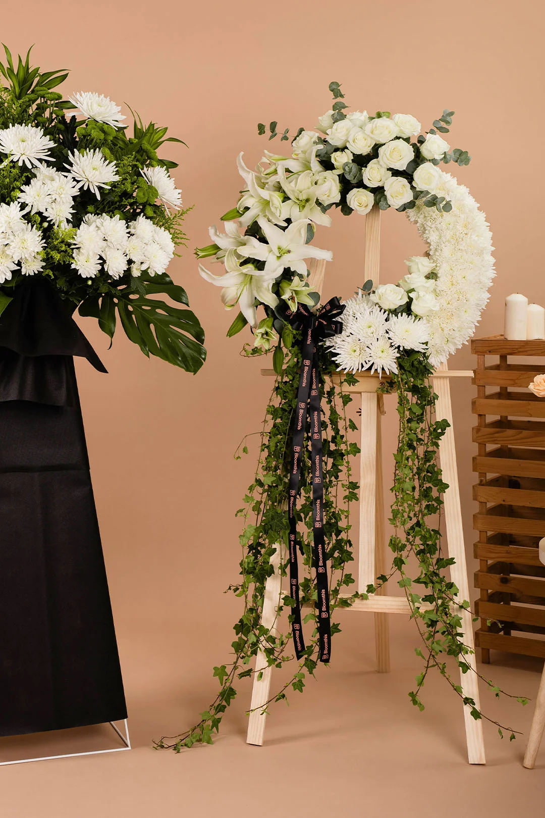 Archangel Condolence Flower Stand - Image 4