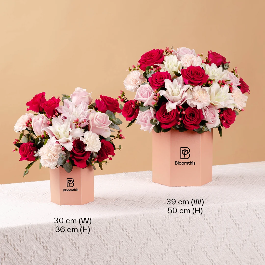 Beatrice Rose Lily Flower Box - Image 8