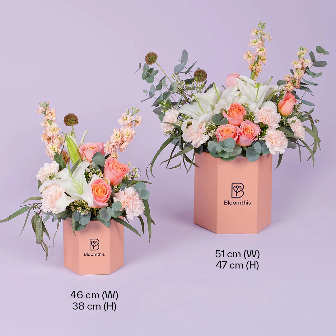 Bernadette White Lily Flower Box - Image 8
