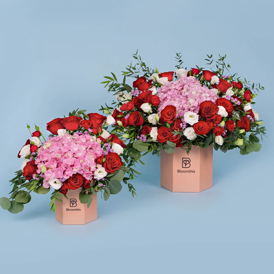 Erica Hydrangea & Rose Flower Box - Image 7