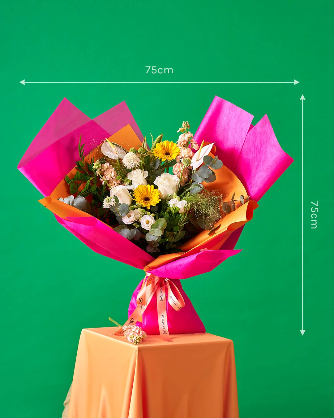 EXTRA white rose bouquet - Image 7