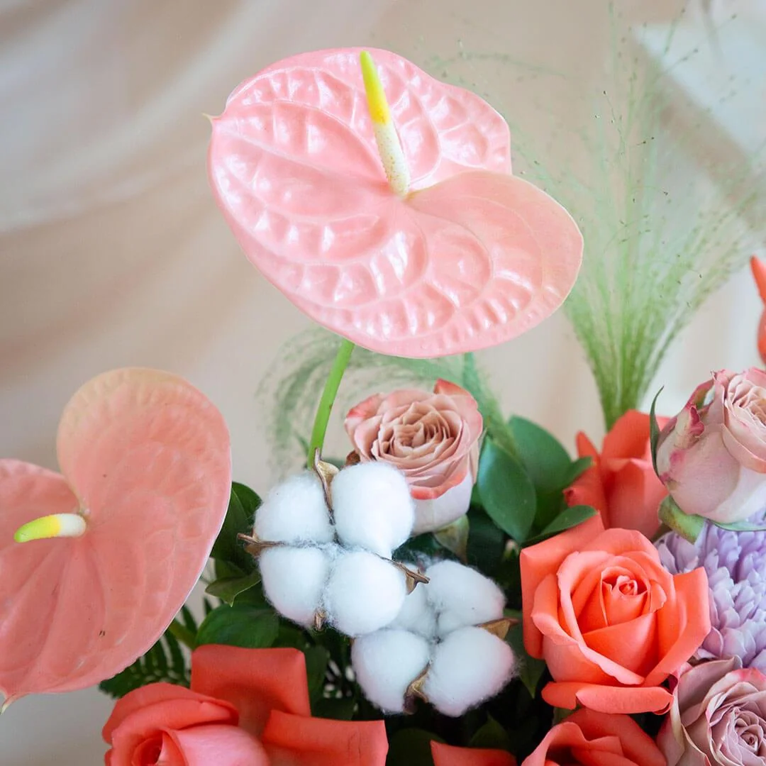 Fenella Pink Anthurium Flower Box - Image 8