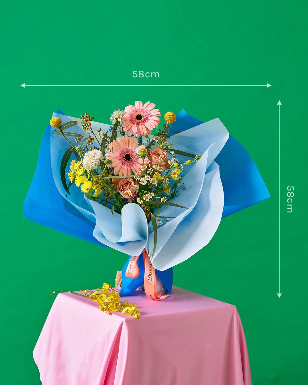for the plot peach daisy bouquet - Image 9