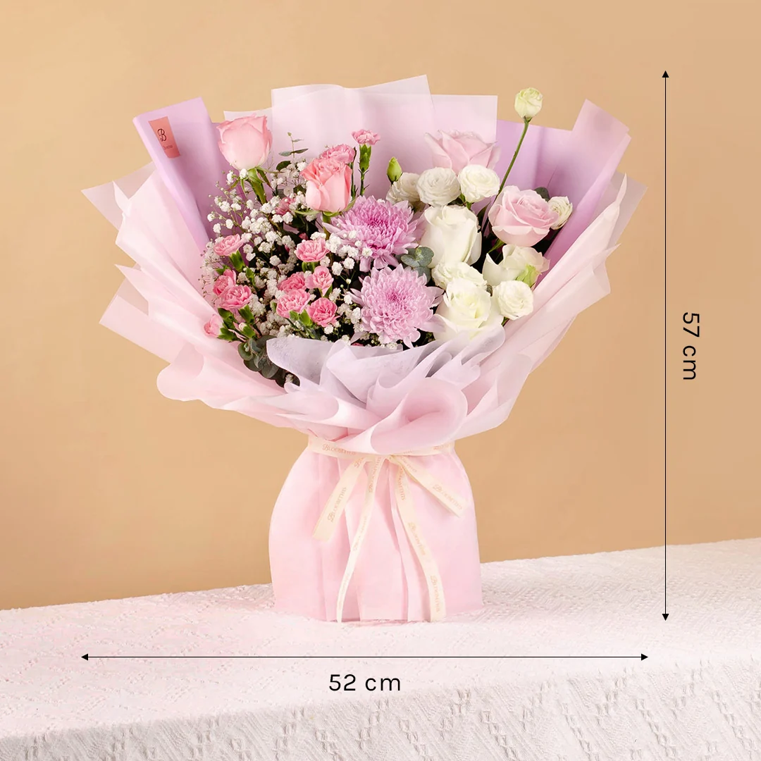 Joanne Lilac Mum Bouquet - Image 6