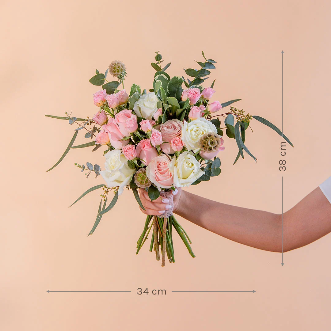 Mackenzie Pink Rose Bridal Bouquet - Image 6