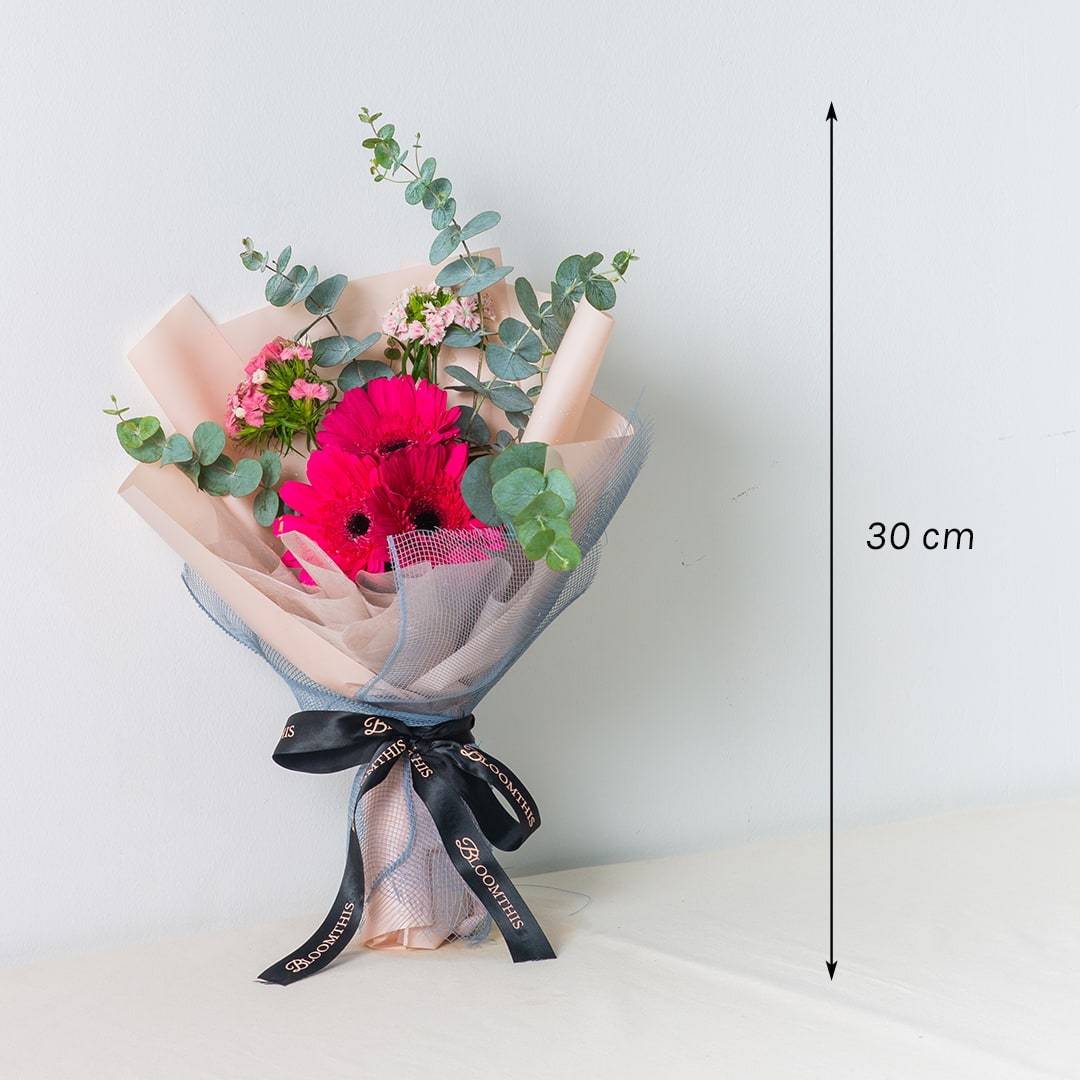 Macy Pink Gerbera Bouquet - Image 4