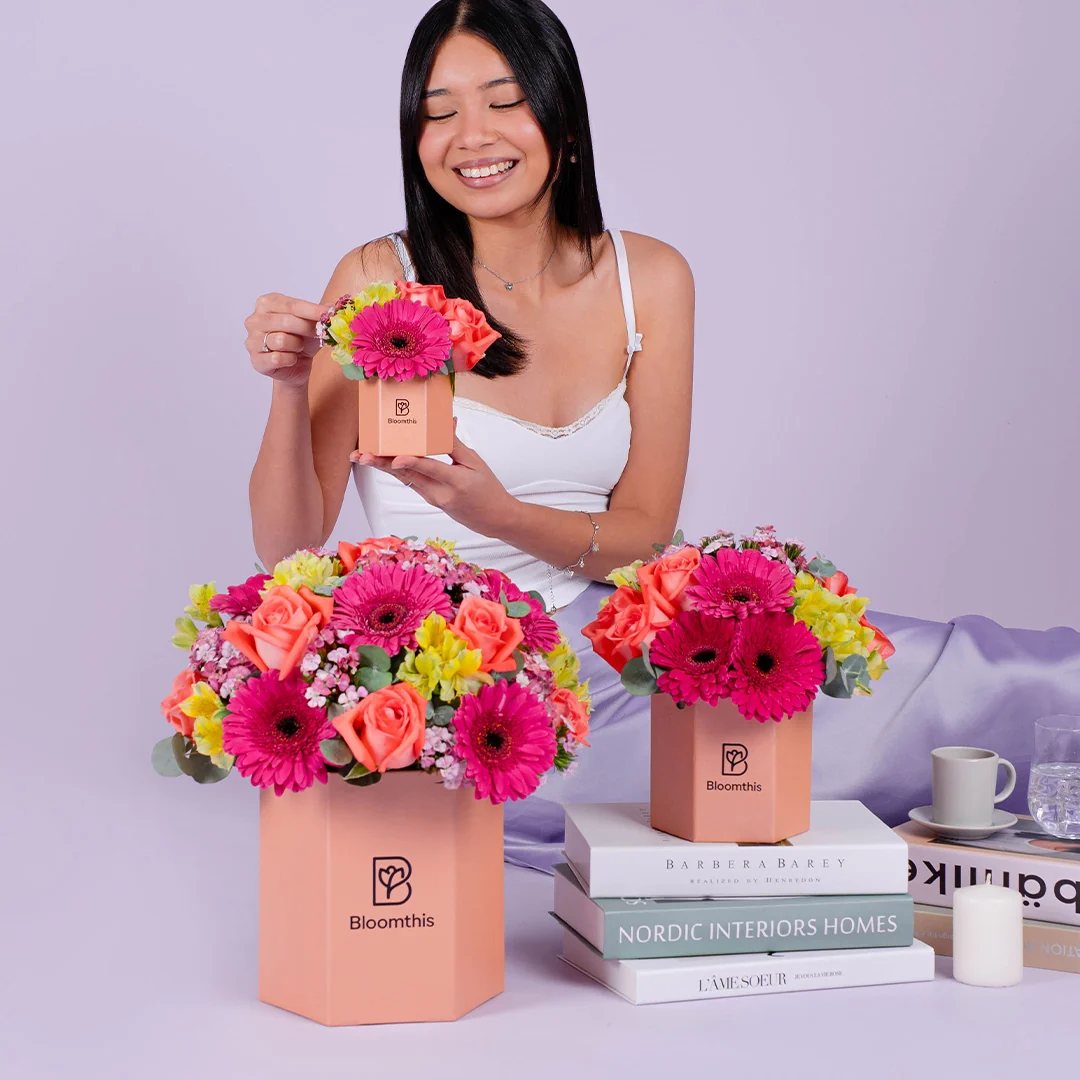 Matilda Gerbera & Rose Flower Box - Image 7