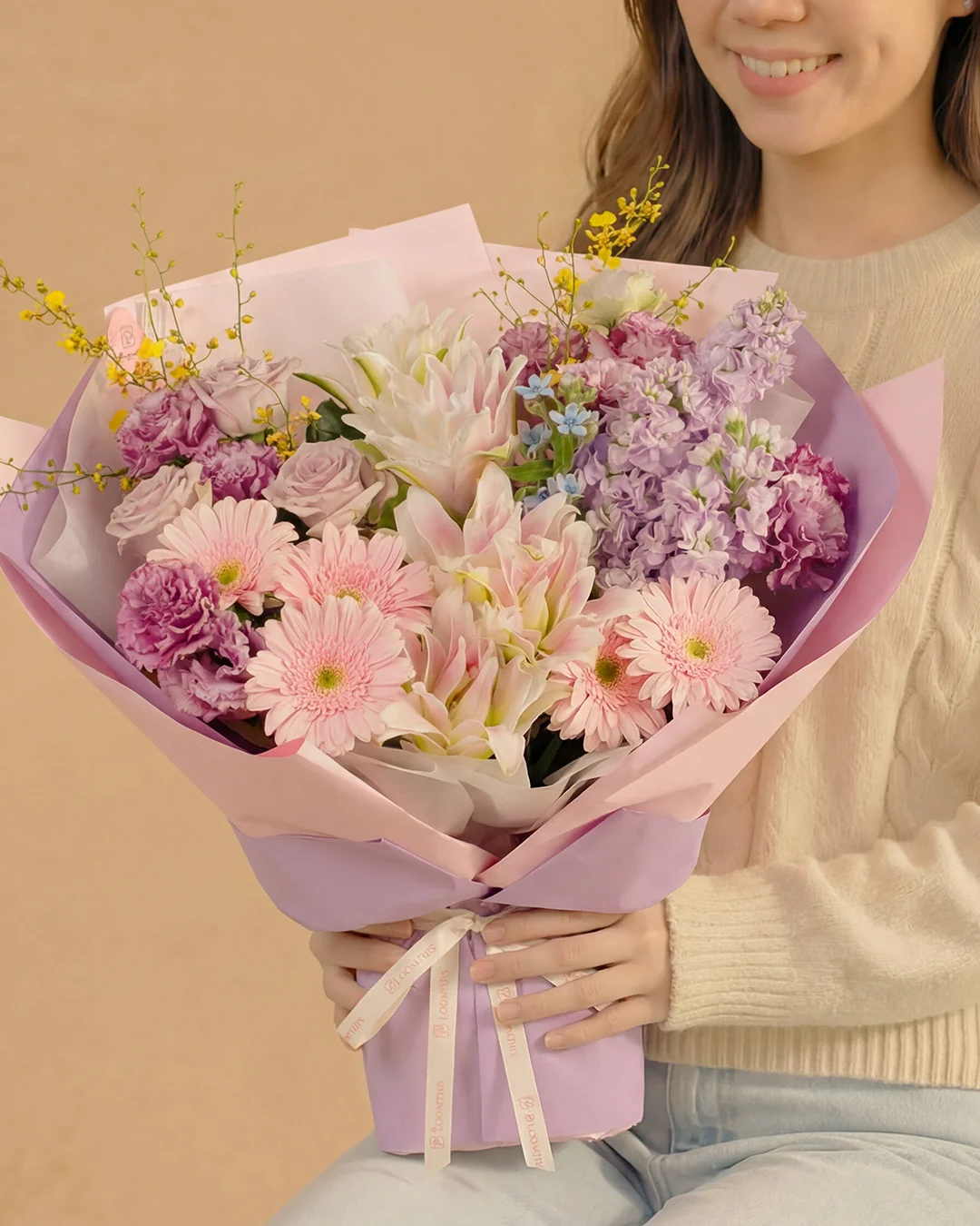 Trixie Pink Lily Bouquet - Image 4