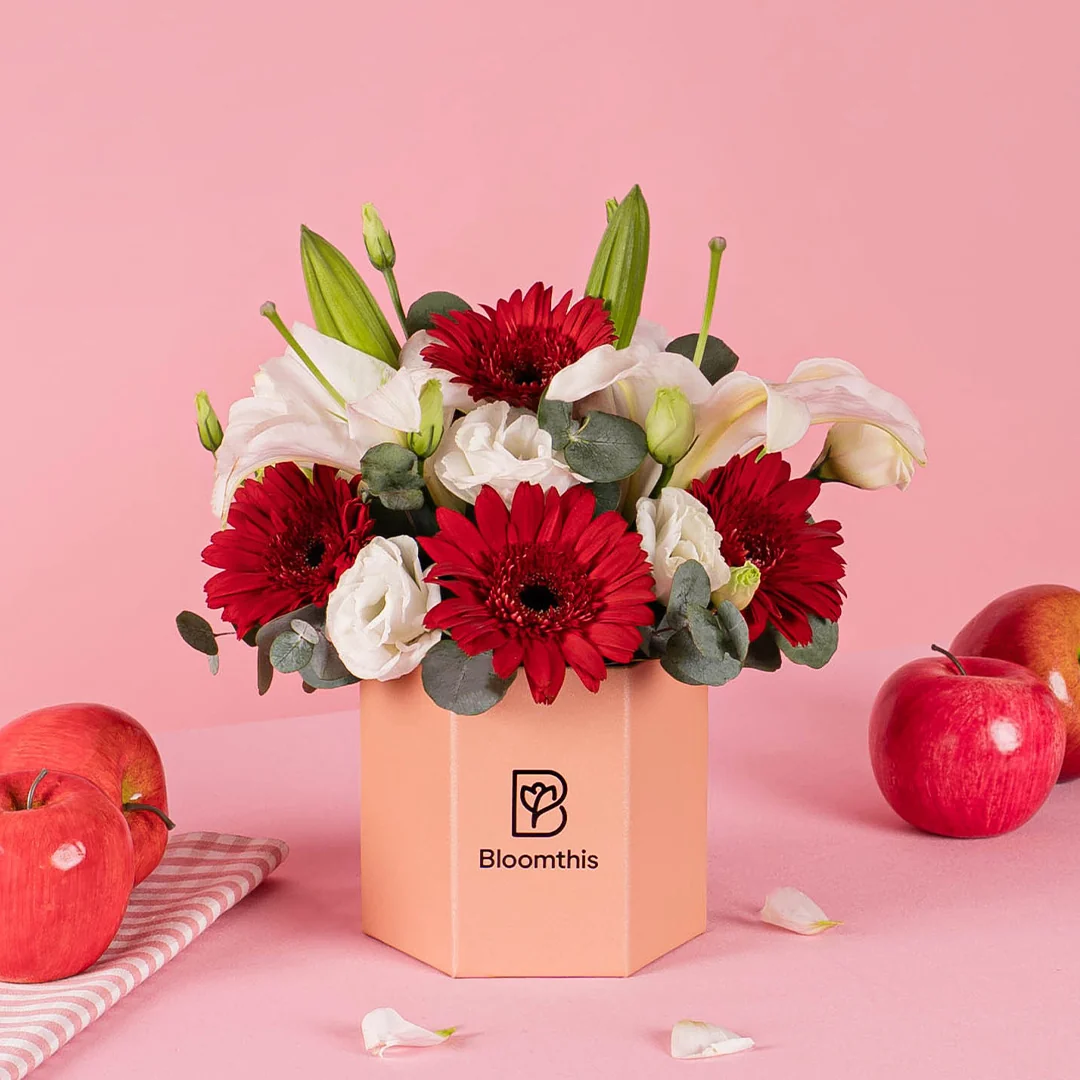 Valda Gerbera & Lily Flower Box - Image 3