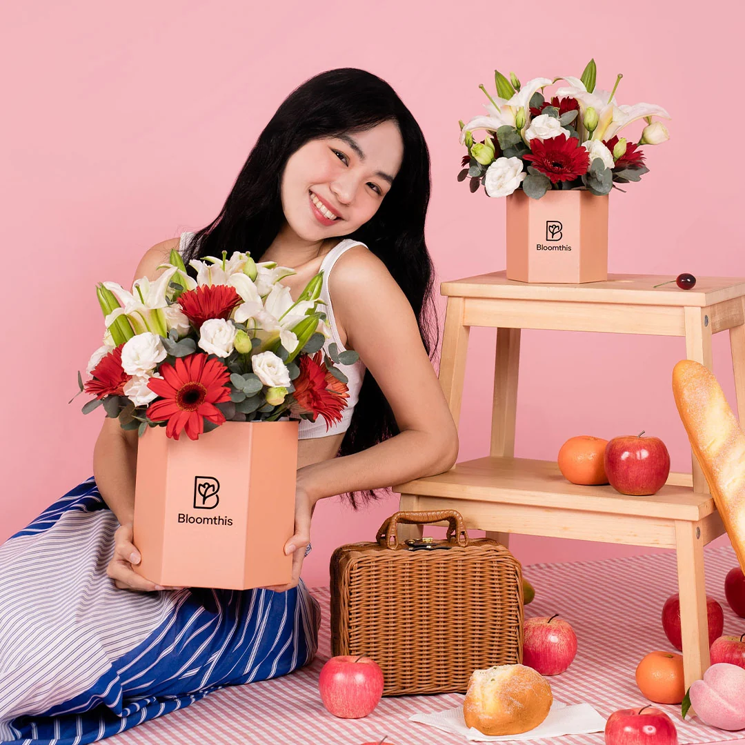 Valda Gerbera & Lily Flower Box - Image 6