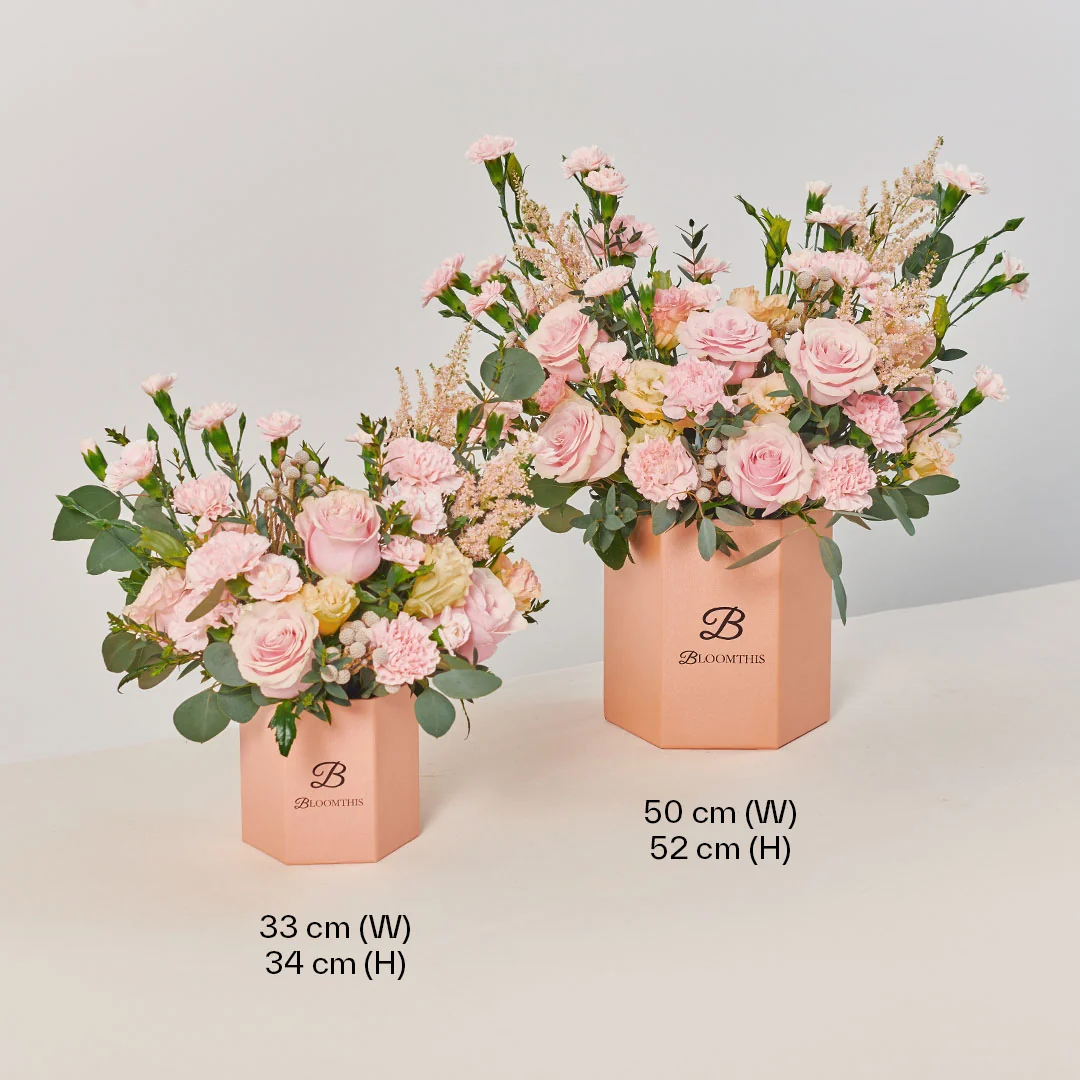 Victoria Pink Rose Flower Box - Image 10