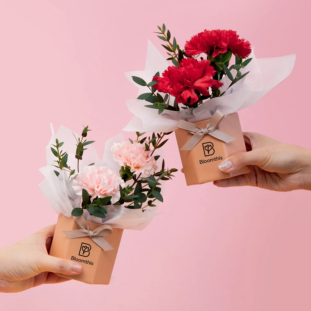 Wynona Carnation Mini Flower Box - Image 4
